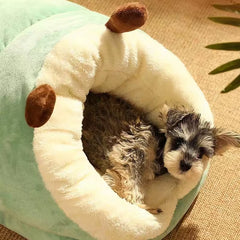 Pet House Dog Bed Cat Sleep Bag for Dog Cute Slippers Warm Small Dog Kennel Bed Breathable Shaped Foldable Washable