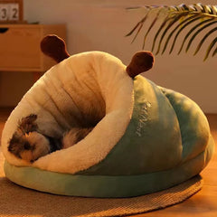 Pet House Dog Bed Cat Sleep Bag for Dog Cute Slippers Warm Small Dog Kennel Bed Breathable Shaped Foldable Washable