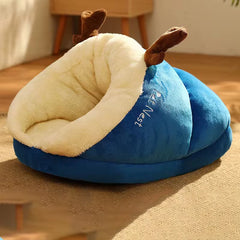 Pet House Dog Bed Cat Sleep Bag for Dog Cute Slippers Warm Small Dog Kennel Bed Breathable Shaped Foldable Washable
