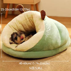 Pet House Dog Bed Cat Sleep Bag for Dog Cute Slippers Warm Small Dog Kennel Bed Breathable Shaped Foldable Washable